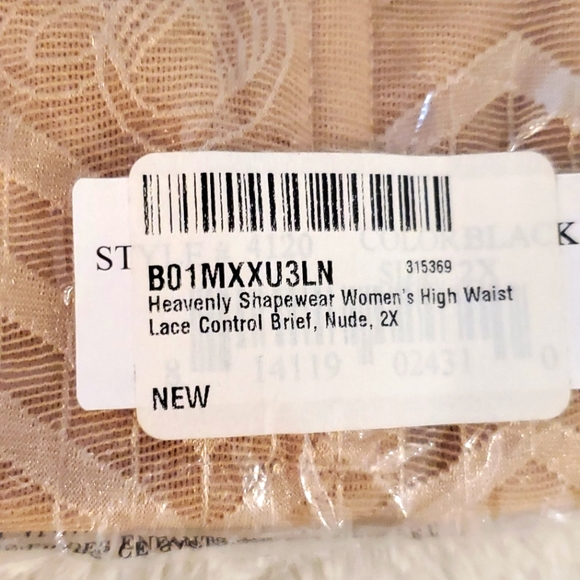 Jacquard/mesh Cotton Bottom High Waisted Panty - Picture 3 of 3